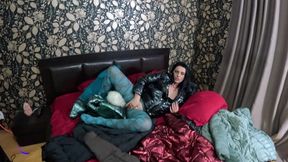 Several Shiny Down-Jackets Used for Fucking & Masturbating