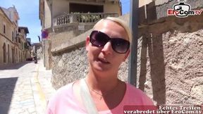 German amateur blonde loves sex with cum in her mouth