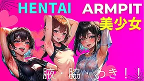 Alluring Young Women Flaunt Sexy Armpits While Gazing Deep Into You – AI Hentai