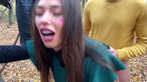Petite beauty Laura Quest strips and fucks in her living room
