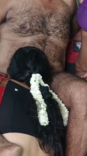 New married couples enjoying hot threesome   Clip 2