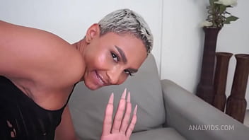 Former Brazilian model, beautiful Heloa Green gets fucked by 4 huge dicks (DAP, Anal,BBC, dirty version, slim, DATM, bbc, ...