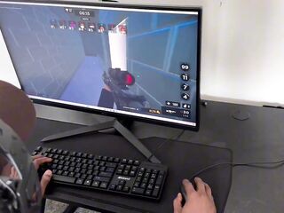 Sucking my step-bro Wang During the time that This guy Plays Videogames