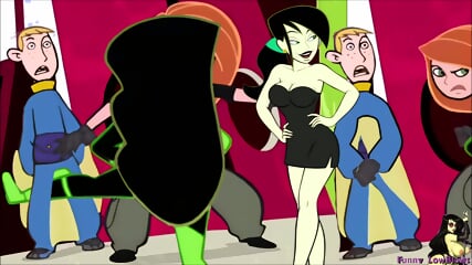 Shego BALLBUSTING nerd hard kick in the balls KIM POSSIBLE anime ballbust