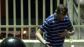 Brice Carson's Spectacular Public Cumshot Showdown -  Gay XXX