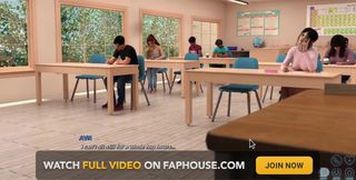 Race of Life - Asian College Student Flashes Her Pussy to Teacher in the Test
