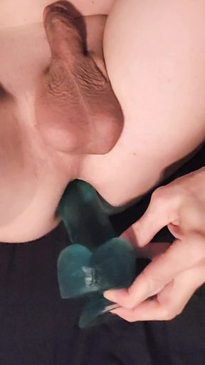 10" dildo in my smooth ass