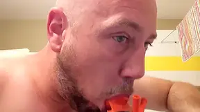 Locked In My Studio Gum Mask With My Piss My Cum And My Braces