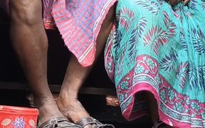 Bhabhi and Dewar Outdoor Bathroom Sex