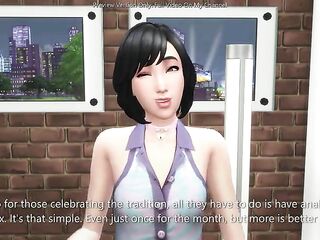 Girlfriend Asks Her Boyfriend To Bang Her Booty - sims 4 - CG Anime