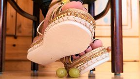 YOU are too distracted by my FEET - Teacher lets you jerk to their feet, crushes your Balls so you stop being horny - Implied CBT, Platform Sandals, Humiliation, Trampling, Crush [1080p]