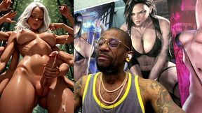 multi arm transgender jerking off her girl cock and cumming all over your face, ai generated