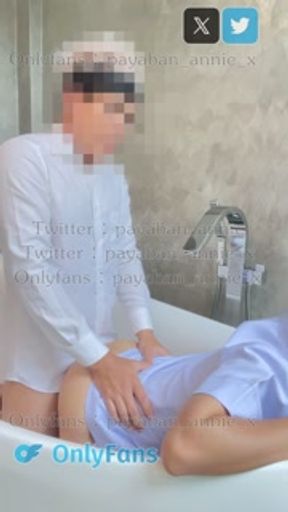 Ep 2 Nurse Thai [พยาบาลไทย] นัดเดี่ยวในทวิต x มาเย็ดที่รีสอร์ท โดนเย็ดในอ่างท่าหมาน้ำแตกเต็มหลัง