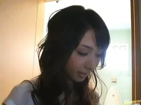 Yummy teen babe Yuka Osawa gets her anal inserted in a toilet