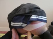 teen femboy Tries Dildo for First time
