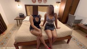 Indian Siya and Seema Bhabhi Lesbian Sex with Strap on Dildo Hindi