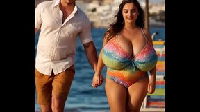 Busty Girlfriend animation (AI Generated)