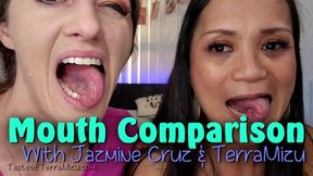 Mouth Comparison - Jazmine Cruz and TerraMizu - HD 720 WMV