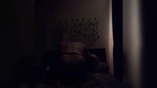 BDSM in bed hardcore tied to bed frame