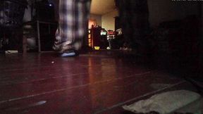 Secretively Showing Soles