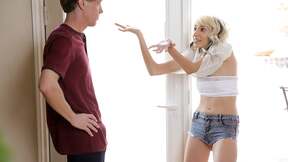 Slutty Stepsister Hime Marie caught sneaking in by Step Bro