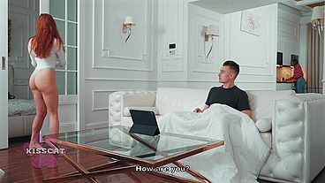 Oops... Cum Inside Wife's Step Sister!? Husband Fucks Two Step Sis in Share Bed - Audrey Reid X MrCat