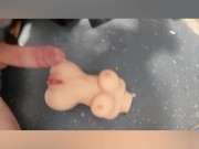 Short 3 way with 2 sex dolls haha
