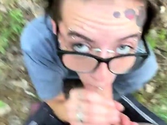 Brunette hookup amateur blowjob and dirtytalk sexdate