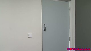 British muscular stud sucks off his boss
