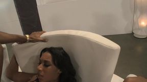 Astonishing ebony queen gets a super big chocolate pecker