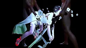 Voluptuous Goddess Pleasured by Two Stallions in Wild 3D Fantasy Encounter