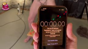 Bound Chastity Sub Fridge Magnet Squat Punishment