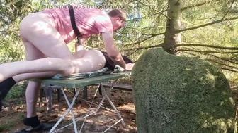 German studs enjoy outdoor bareback anal fuck in nature