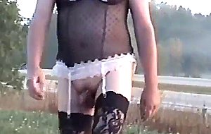 Crossdresser on a naughty road