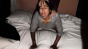 Indian housewife has her pussy rammed in bed by her tough lover