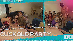 Cuckold Party - British Bbw Amateur Orgy - Hannah Symonds, Nicole Dupapillon And Cheyenne Rose