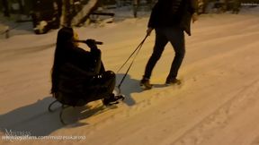 Slave training in the snow