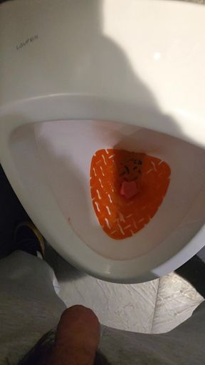 Pissing after long day at work
