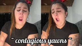 Contagious and long yawns