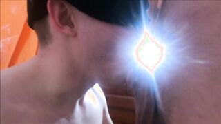 Football player gives bj youthfull lad spunks in his hatch