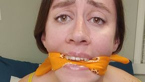 Gagged Submissive Masturbates