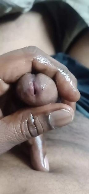 Male masterbating