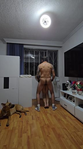 We like exhibitionism and we started to fuck at the window