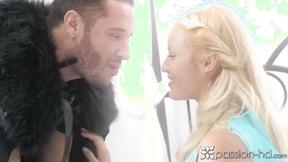 ”Medieval role play ends in facial”