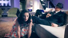 ”Big dick hubby banged his hot submissive housewife & big ass MILF maid”