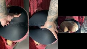 fiquei com tanto tesao que rasguei a legging dessa safada pra poder meter a rola grossa