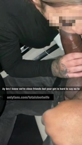 Hot wife takes BBC and enjoys a satisfying blowjob