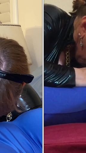 Granny Catwoman Sucks Superman's Cock!