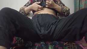 Hot neighbor fingering pussy when alone