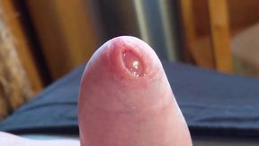 Extreme Close-up Shots & Gentle Playing with Small Cock Leads to Week-long Cum From Tight Foreskin